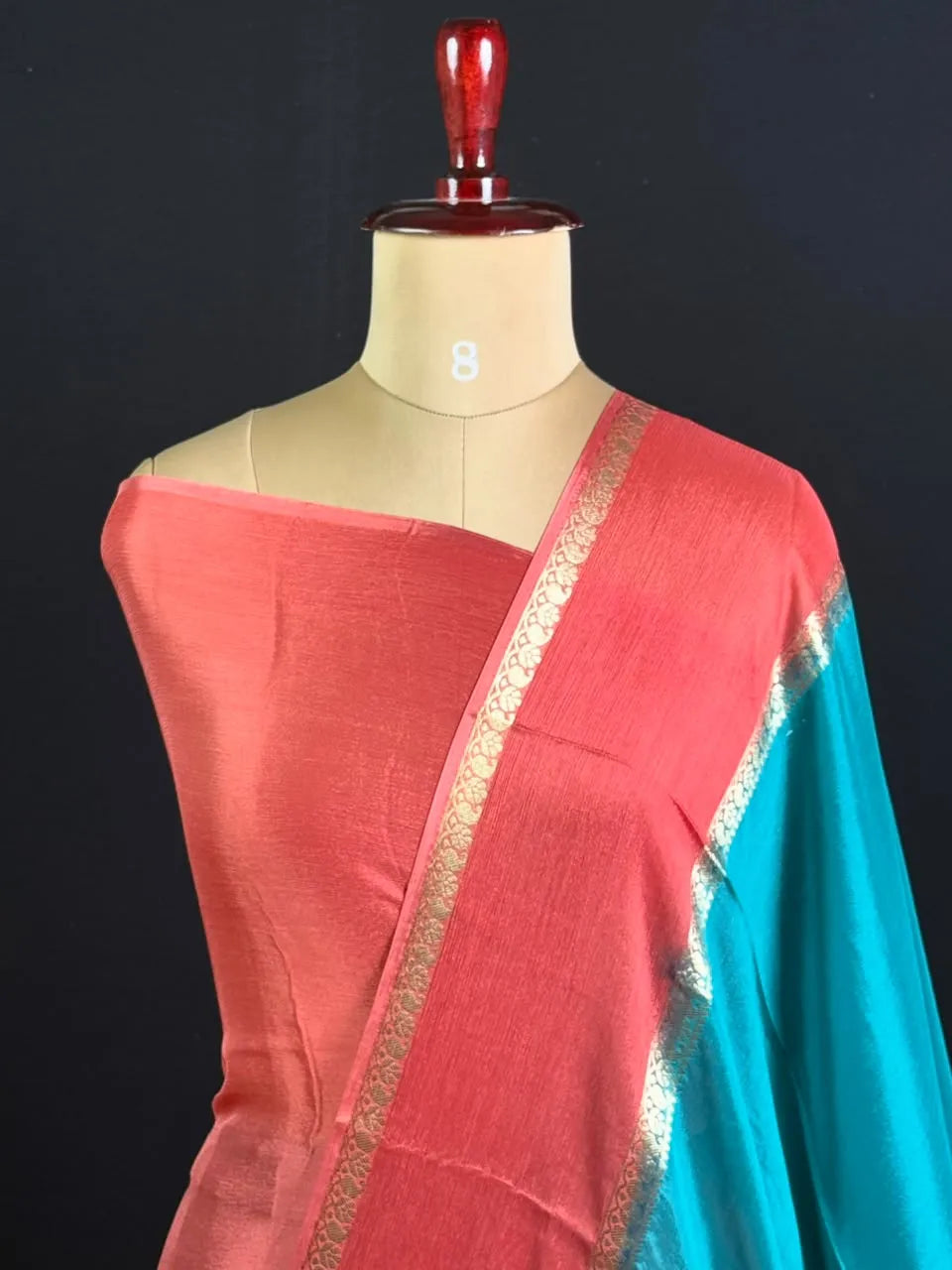Elegant Khaddi Chiffon Zari Border Saree
