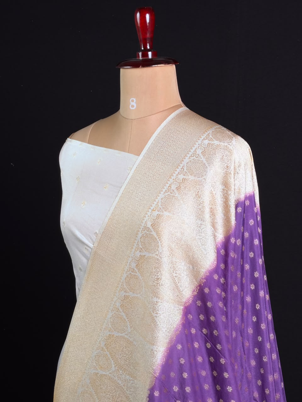 Royal Charm Chiffon Georgette Saree (Mango Border)