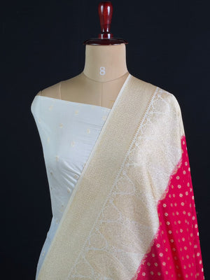 Royal Charm Chiffon Georgette Saree (Mango Border)
