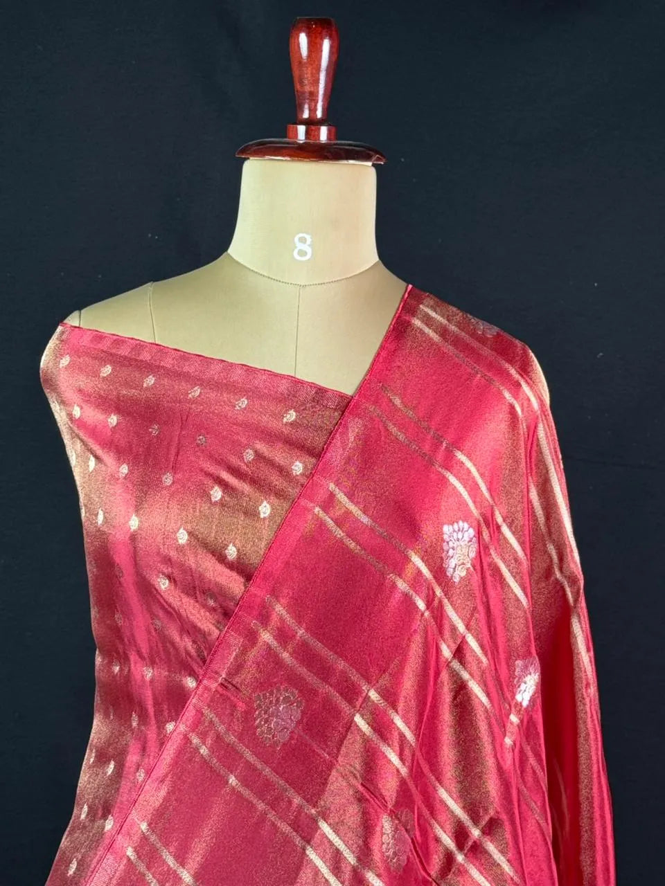 Lustre Weave Viscose Tissue Silk Saree
