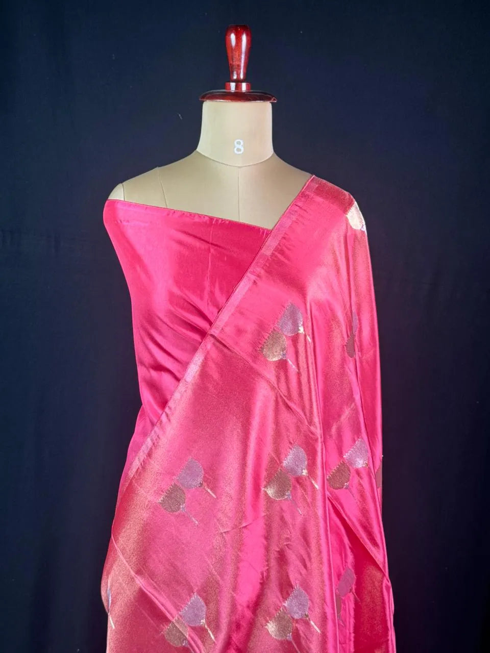 Lustre Weave Viscose Tissue Silk Saree 