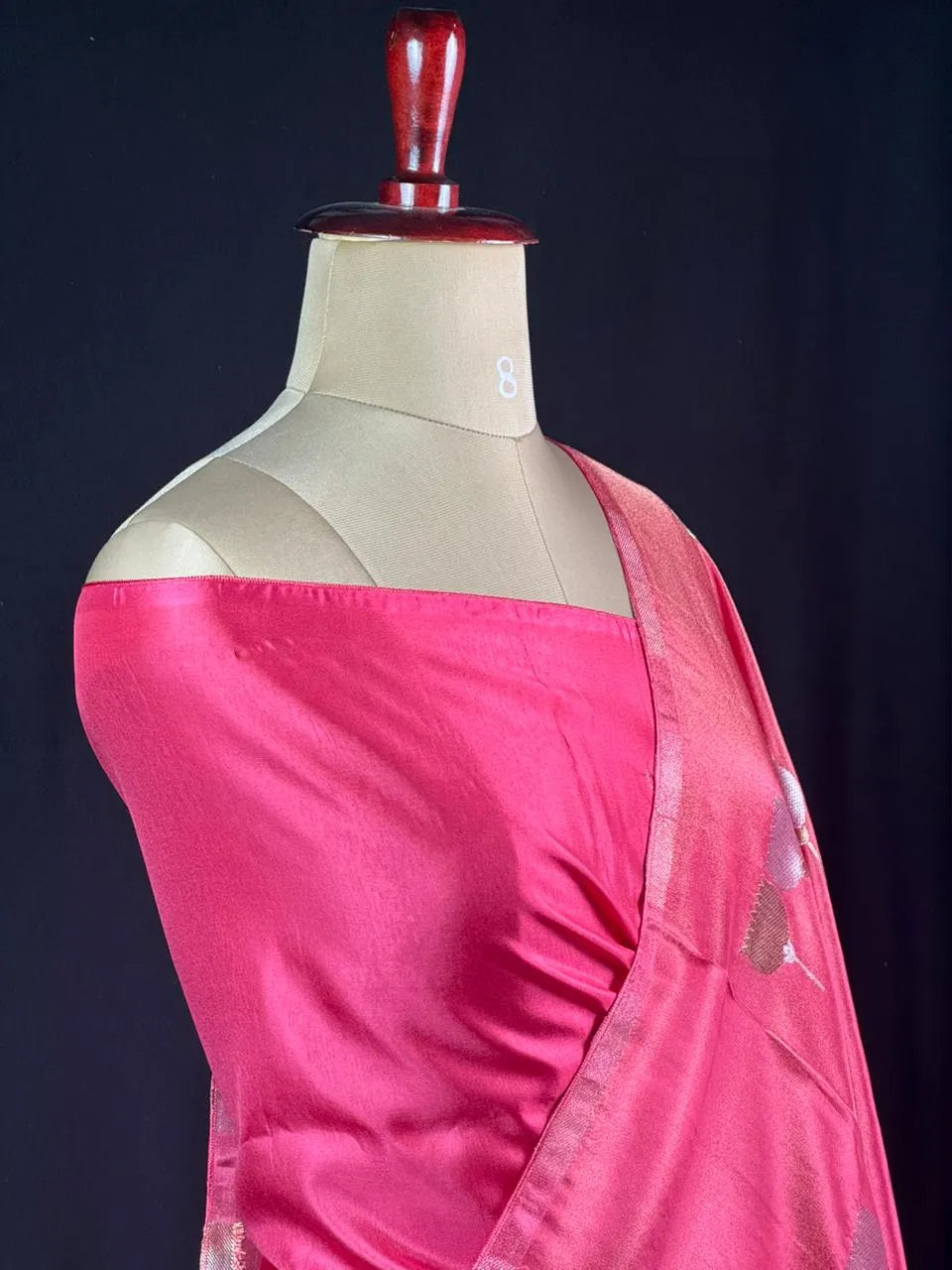 Lustre Weave Viscose Tissue Silk Saree 