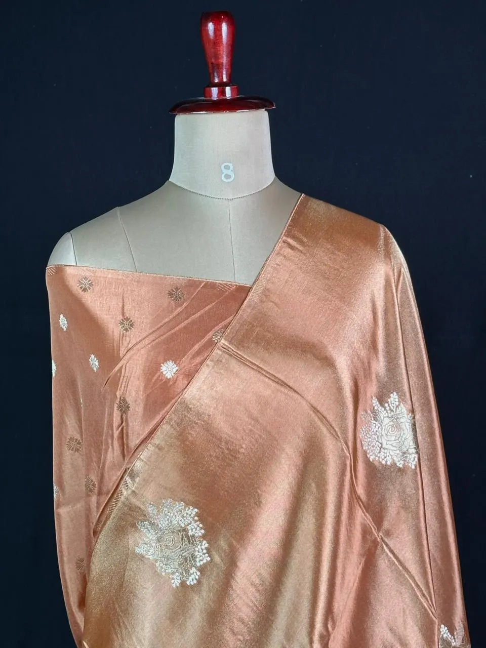 Lustre Weave Viscose Tissue Silk Saree