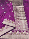 Pure Katan Silk Saree – Gul-E-Meena Elegance Collection