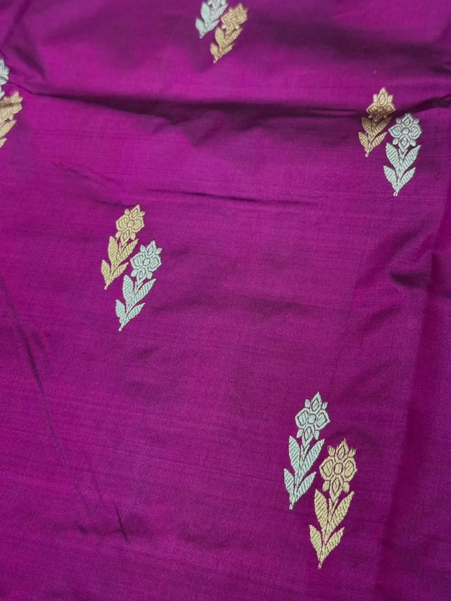 Pure Katan Silk Saree – Gul-E-Meena Elegance Collection