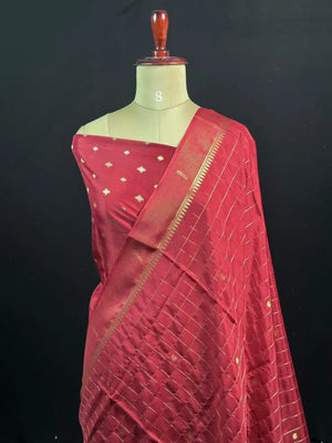 Festive Special Semi Mysuri Silk Chex Saree Collection