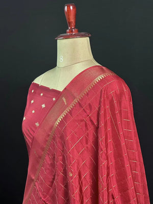 Festive Special Semi Mysuri Silk Chex Saree Collection