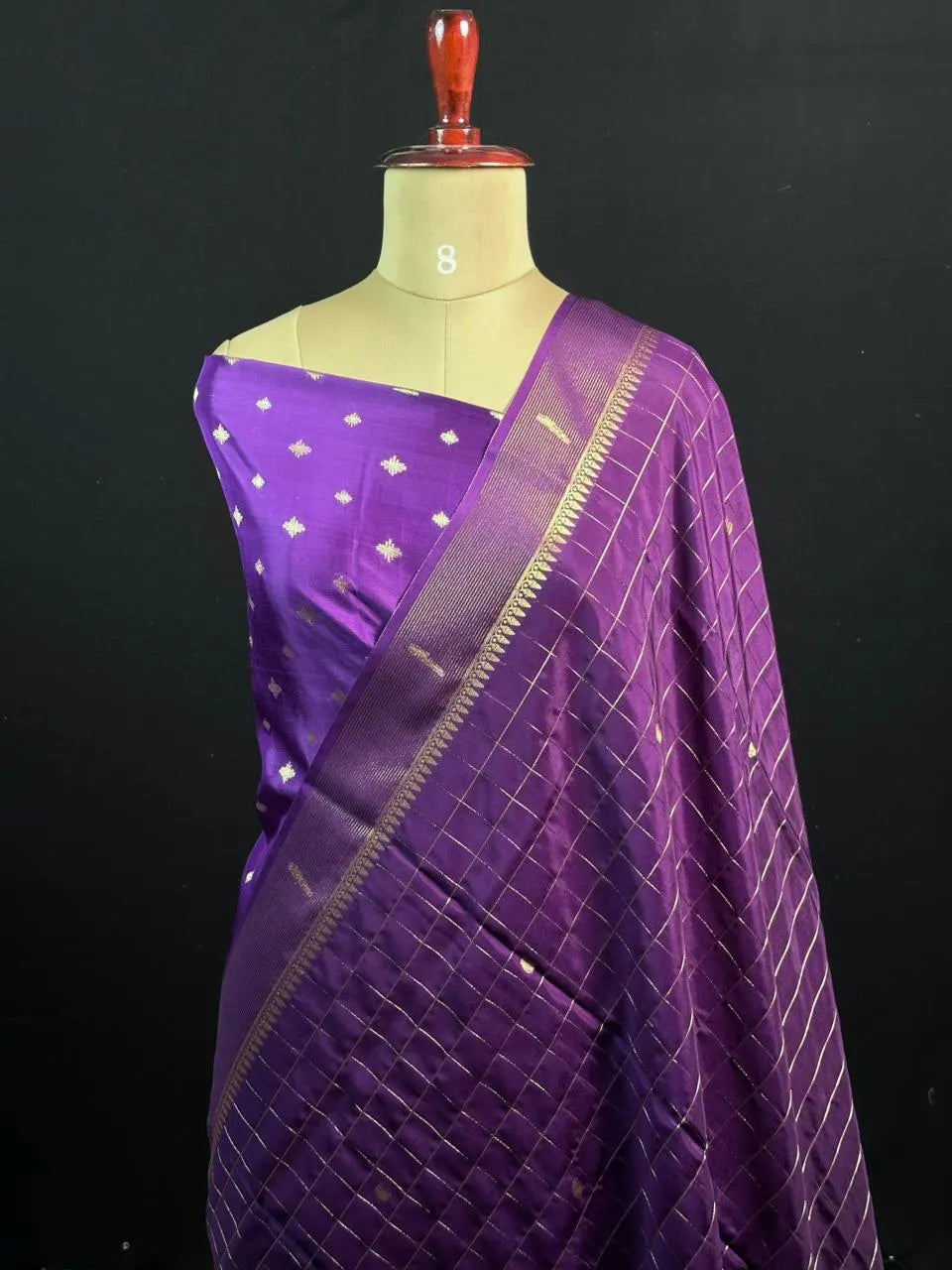Festive Special Semi Mysuri Silk Chex Saree Collection