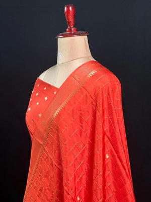 Festive Special Semi Mysuri Silk Chex Saree Collection