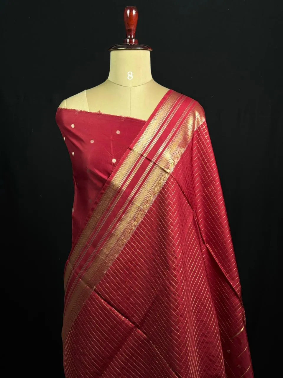 Semi Raw Silk Saree with Zari Border