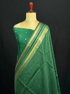 Semi Raw Silk Saree with Zari Border