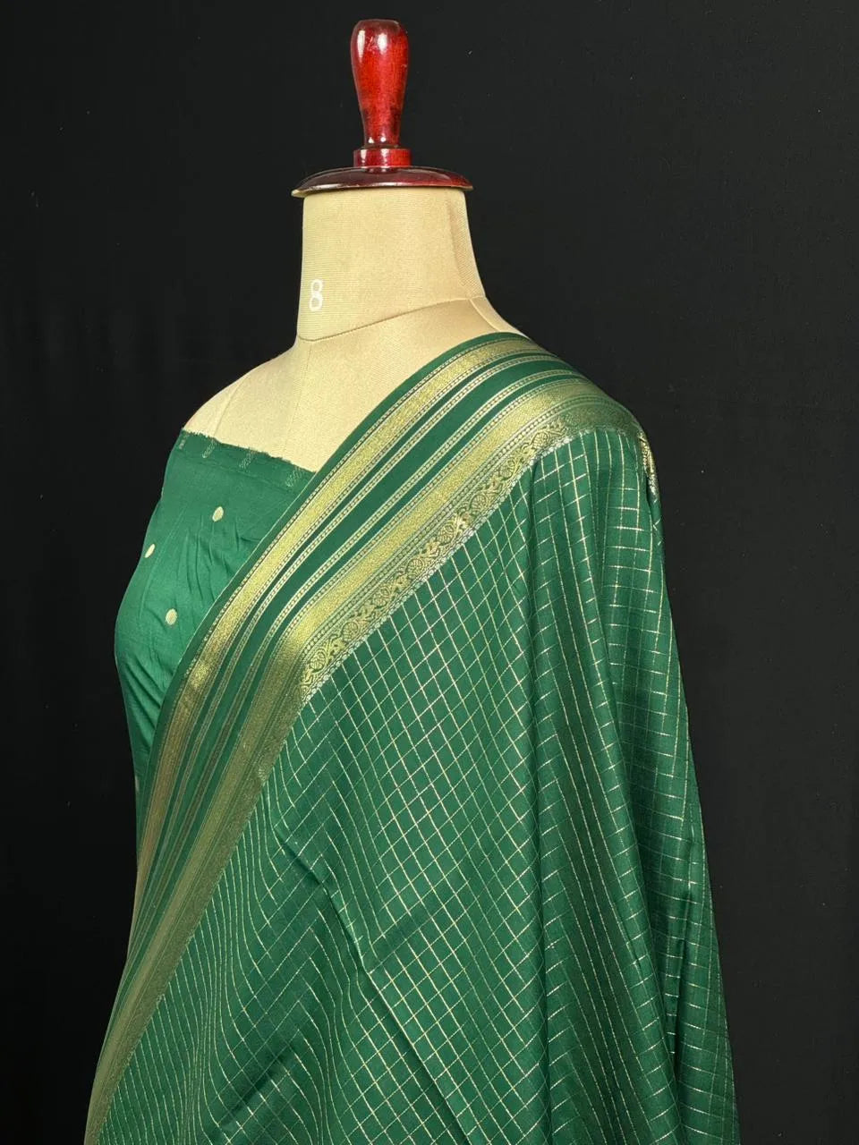 Semi Raw Silk Saree with Zari Border