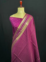 Semi Raw Silk Saree with Zari Border