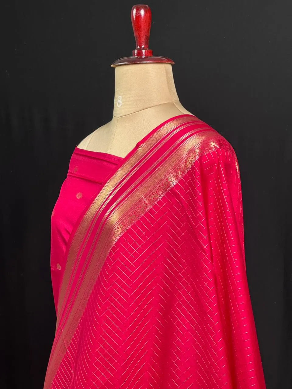 Semi Raw Silk Saree with Zari Border