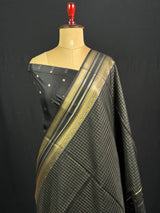Semi Raw Silk Saree with Zari Border