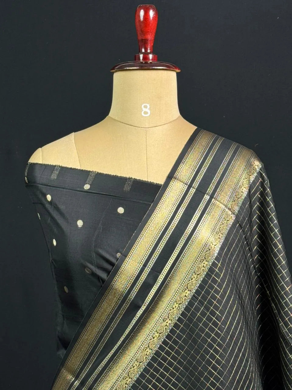 Semi Raw Silk Saree with Zari Border