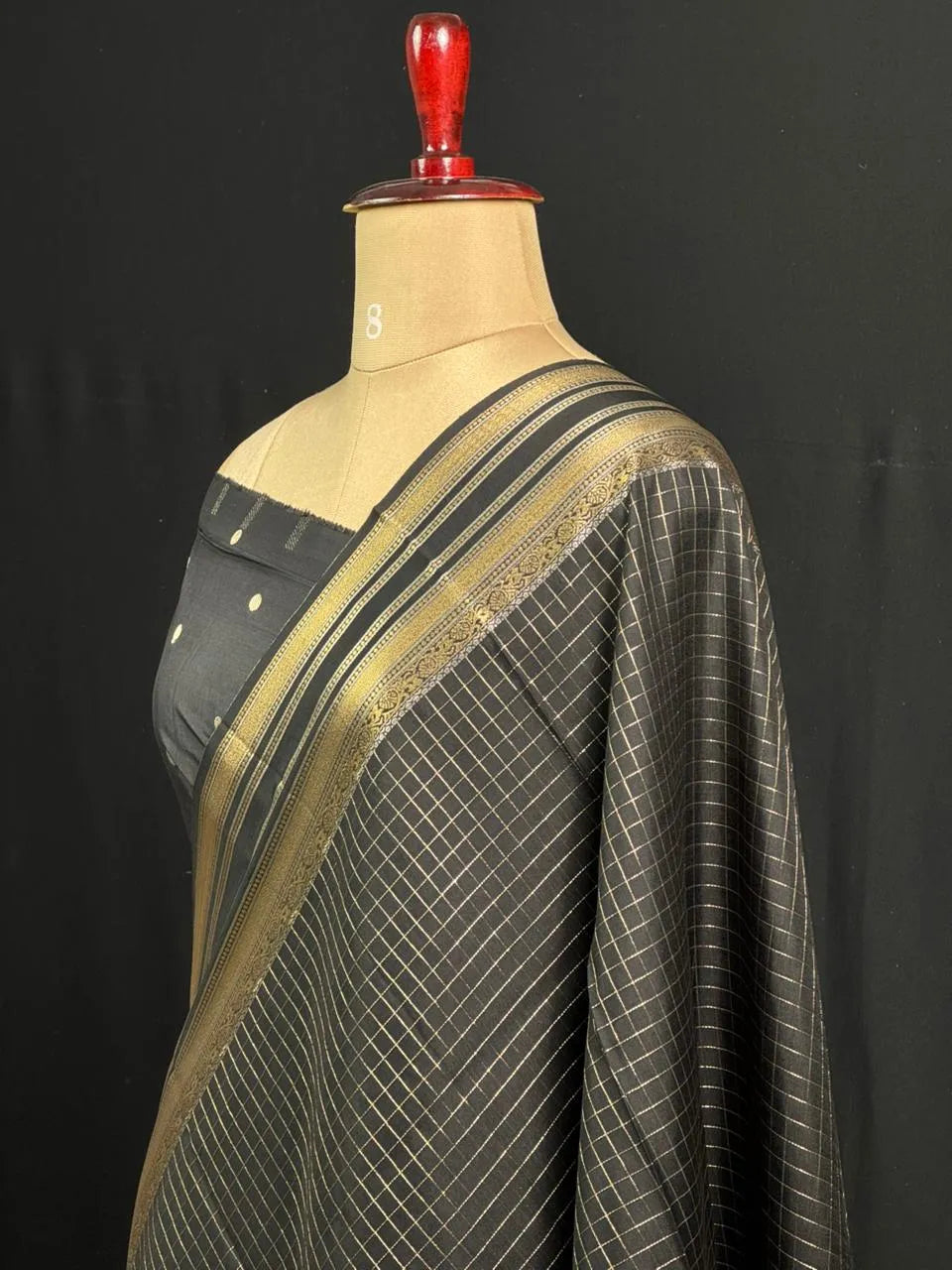 Semi Raw Silk Saree with Zari Border