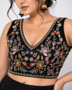 Classic Velvet Heavy Work Ethnic Blouse