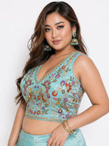 Classic Velvet Heavy Work Ethnic Blouse