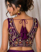 Classic Velvet Heavy Work Ethnic Blouse