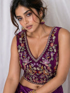 Classic Velvet Heavy Work Ethnic Blouse