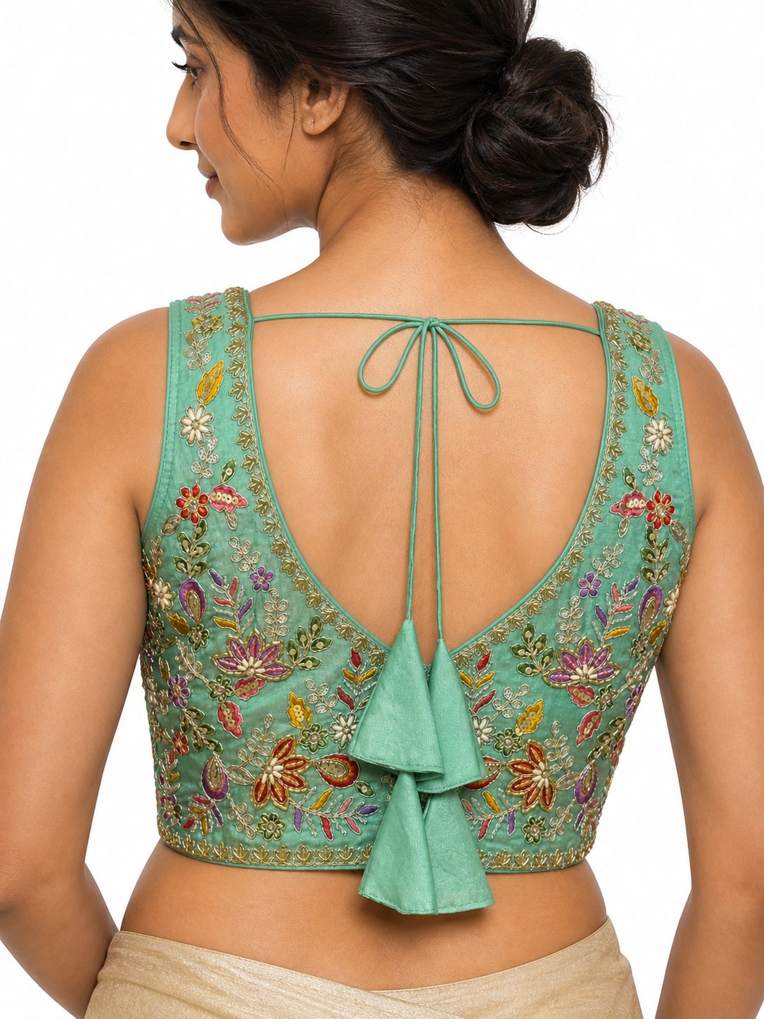 Classic Velvet Heavy Work Ethnic Blouse