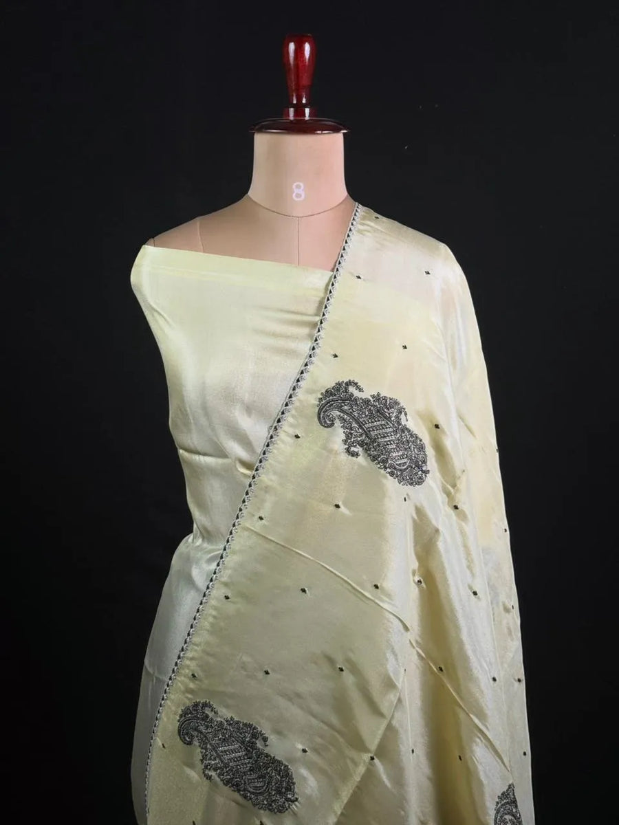 Elegant Heera Tussar Silk Saree with Embroidery Weaving