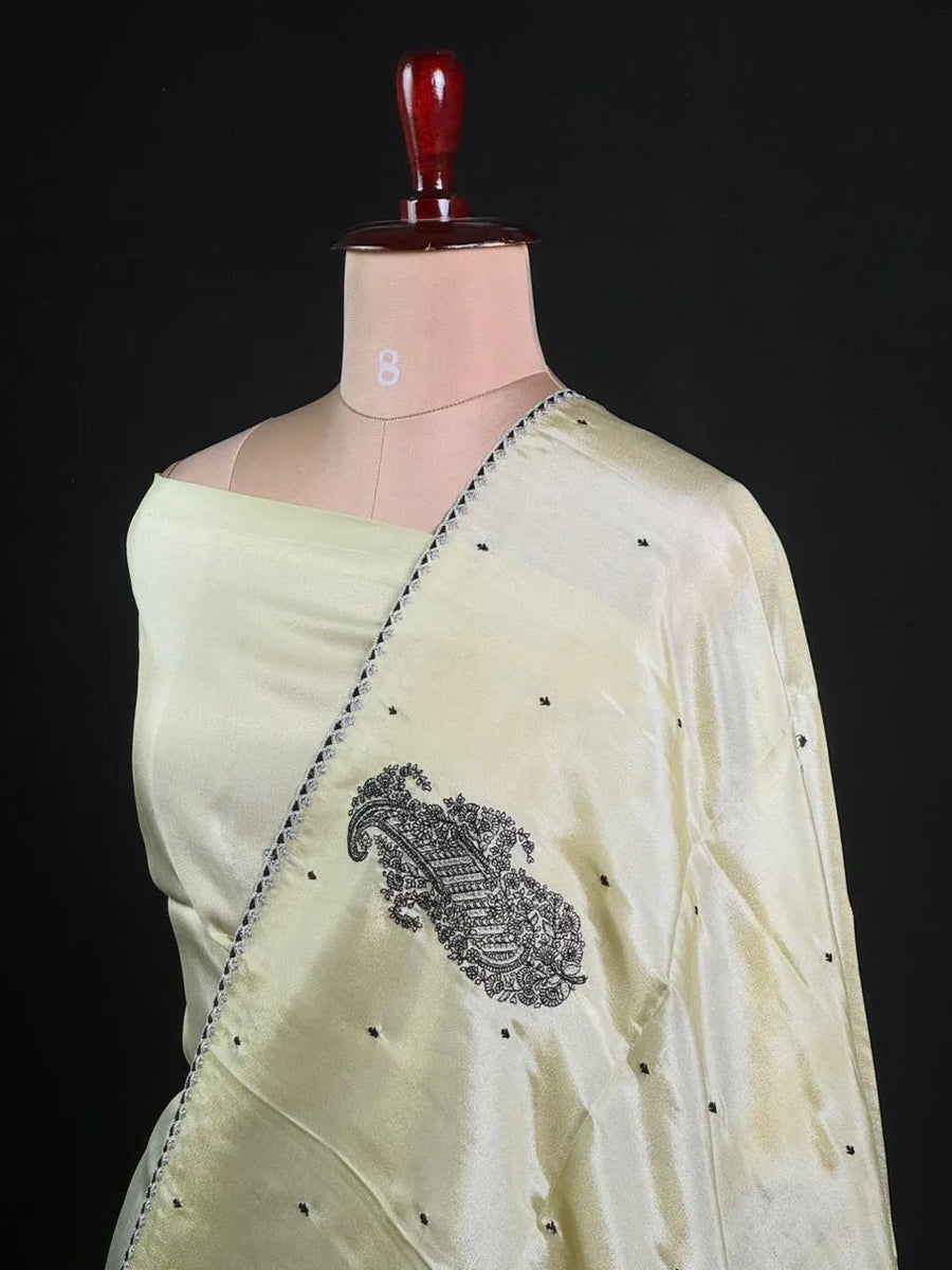 Elegant Heera Tussar Silk Saree with Embroidery Weaving