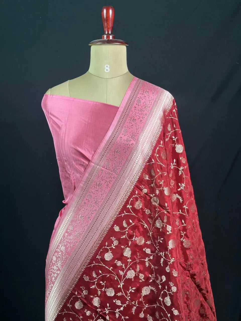 Radiant HP Pink Pure Viscose Traditional Saree