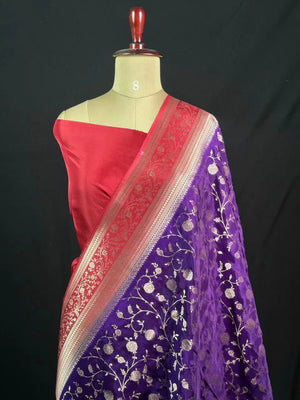 Radiant HP Pink Pure Viscose Traditional Saree