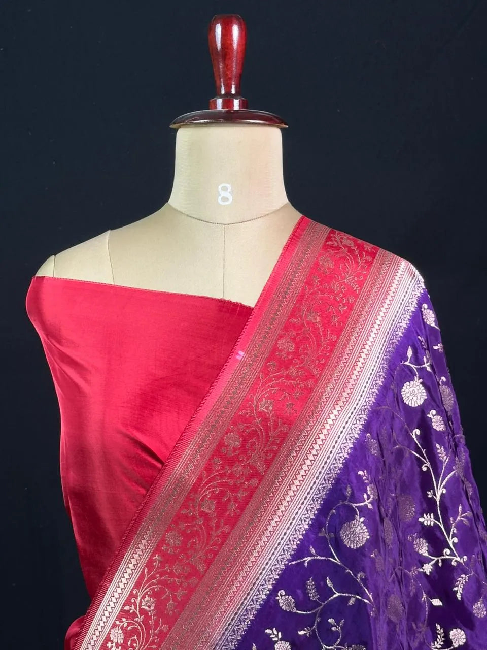 Radiant HP Pink Pure Viscose Traditional Saree