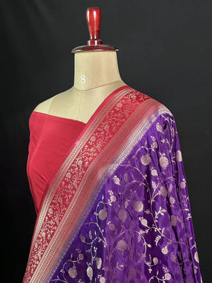 Radiant HP Pink Pure Viscose Traditional Saree