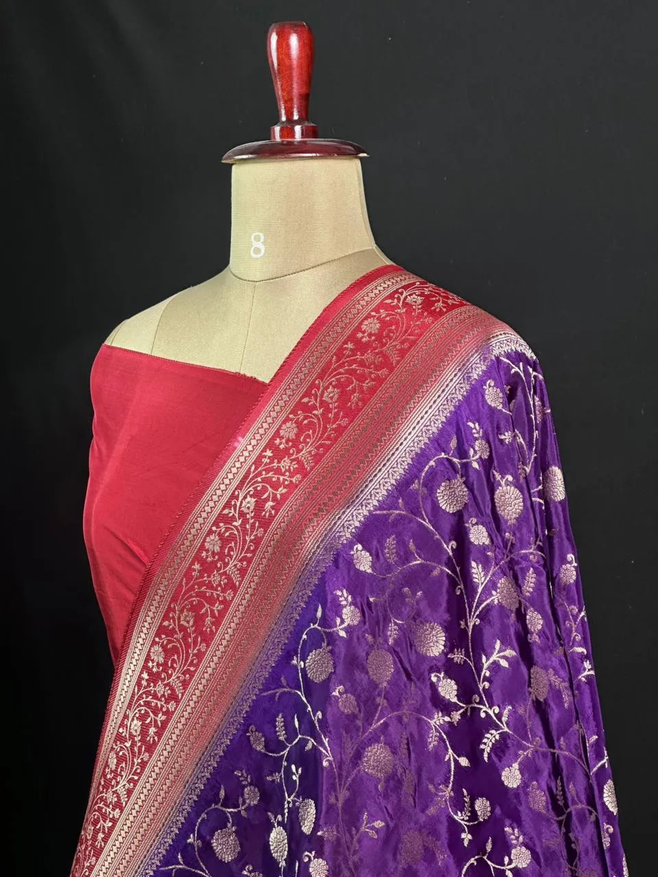 Radiant HP Pink Pure Viscose Traditional Saree