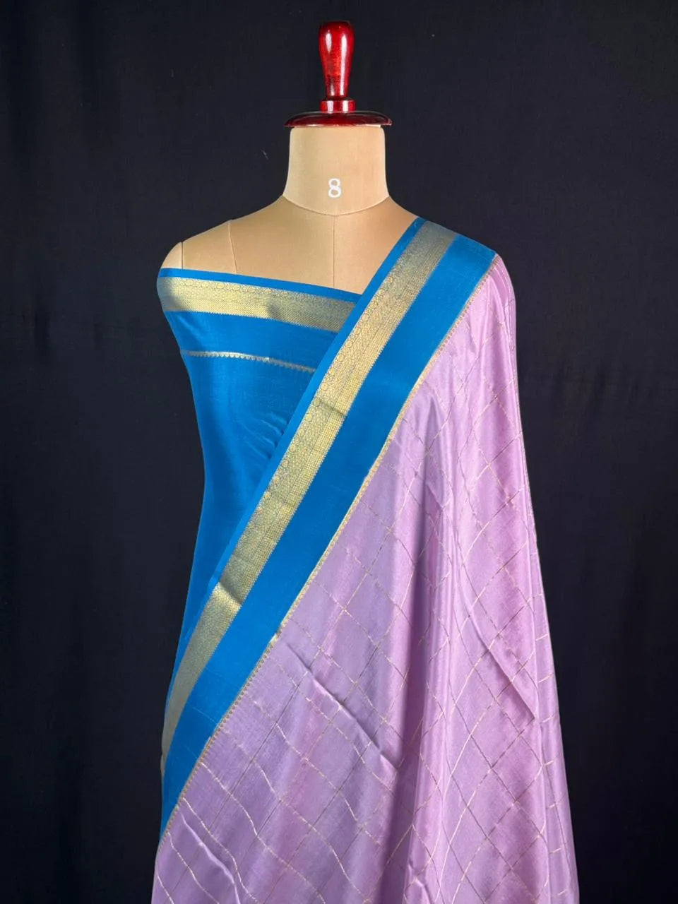 Hema Chex Mysore Silk Saree