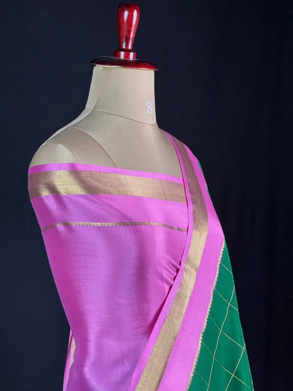 Hema Chex Mysore Silk Saree