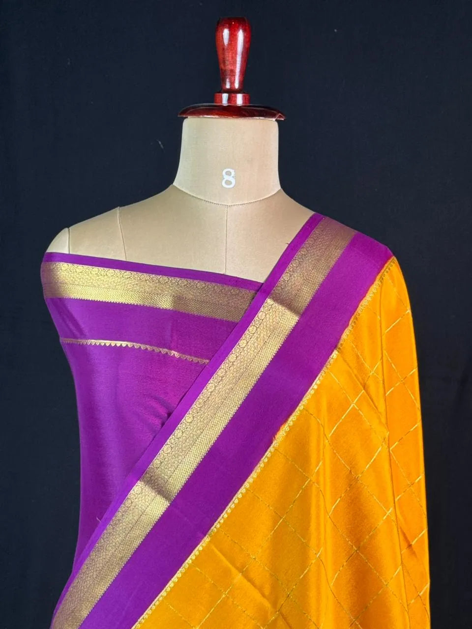 Hema Chex Mysore Silk Saree