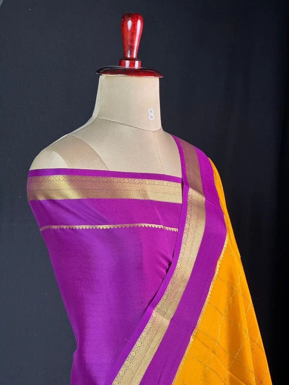 Hema Chex Mysore Silk Saree