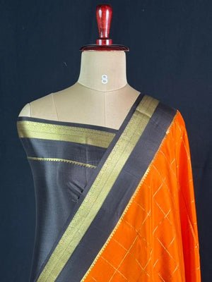 Hema Chex Mysore Silk Saree