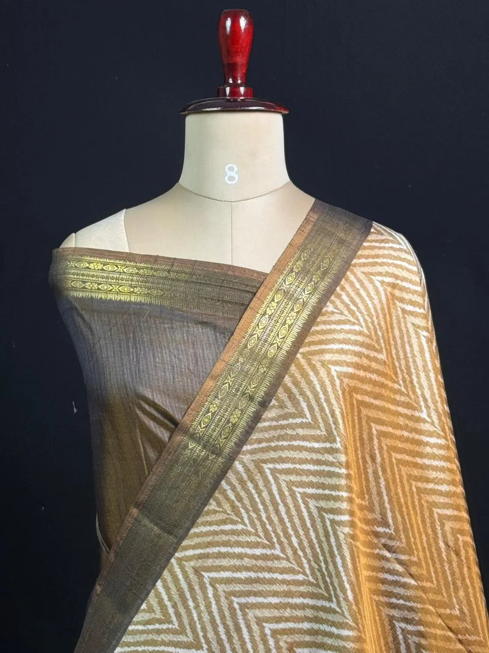 Exclusive Semi Ikaat Silk Festive Saree