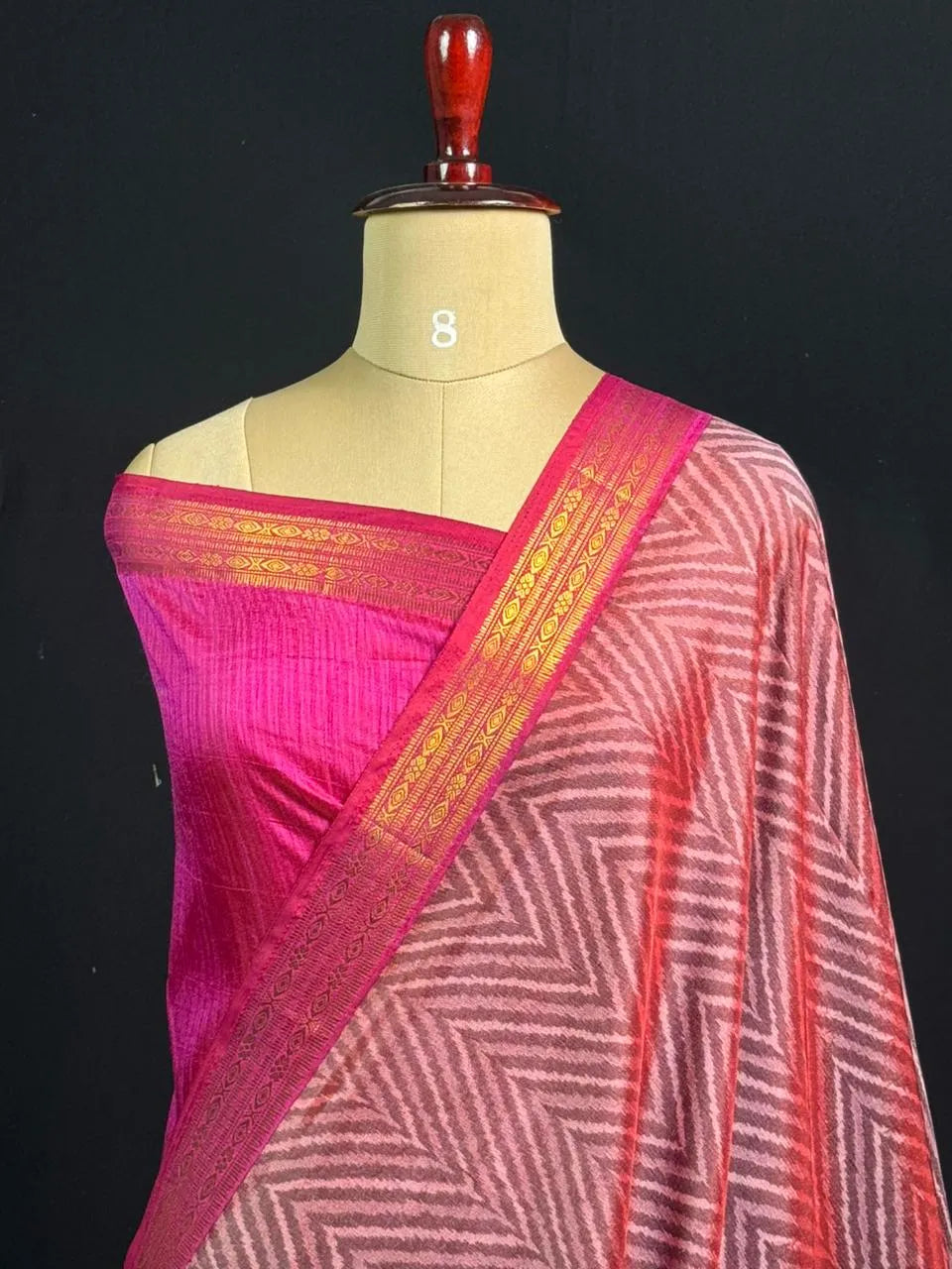 Exclusive Semi Ikaat Silk Festive Saree