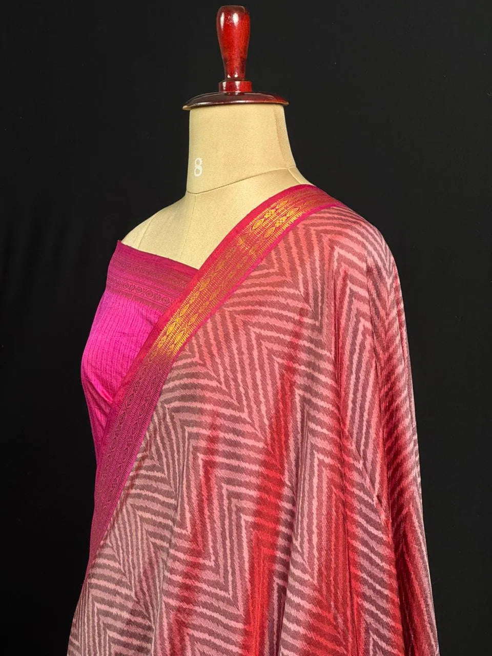 Exclusive Semi Ikaat Silk Festive Saree