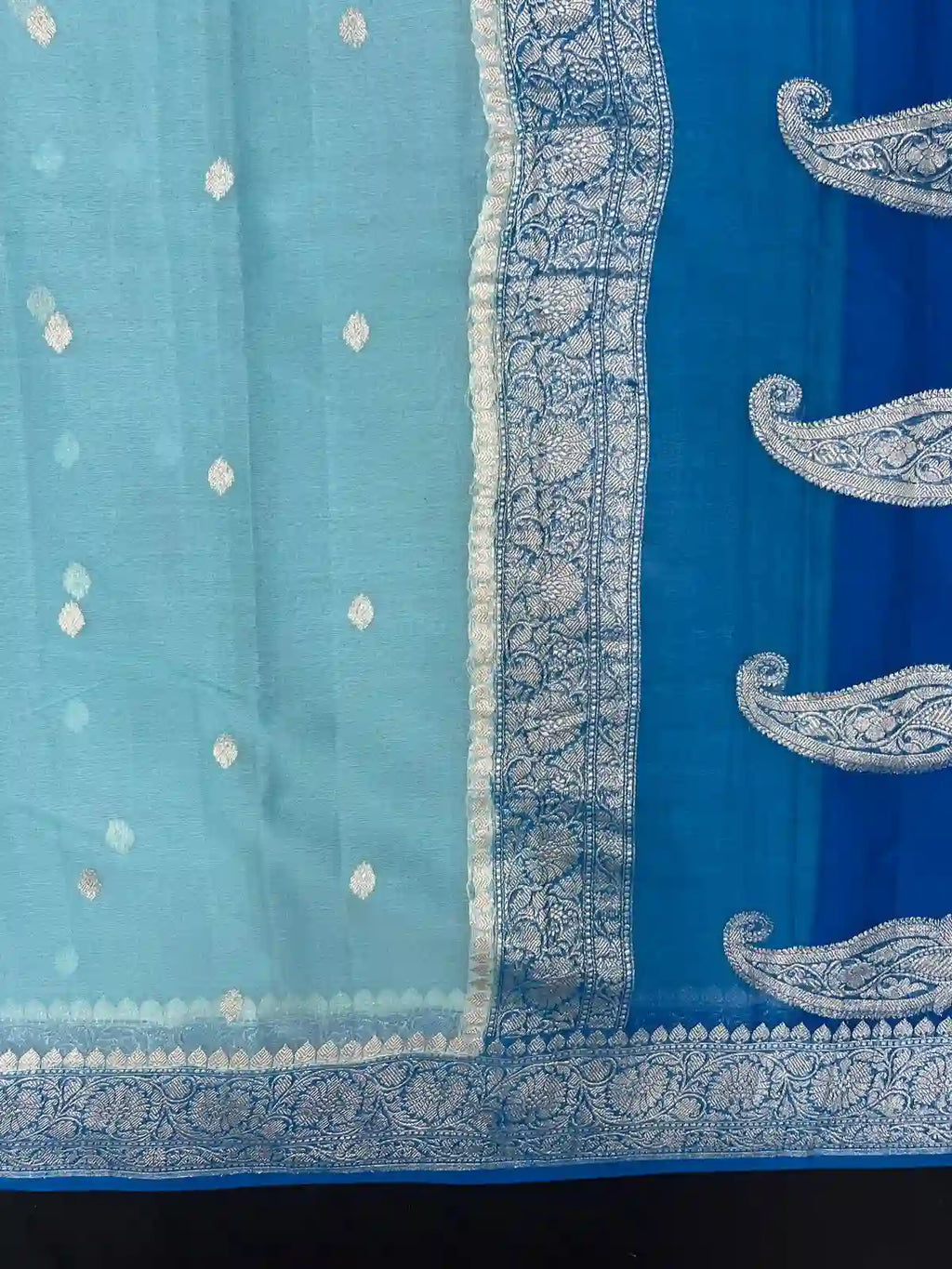Banarasi Pure Khaddi Chiffon Saree