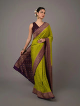 Pure Banarasi Crepe Saree