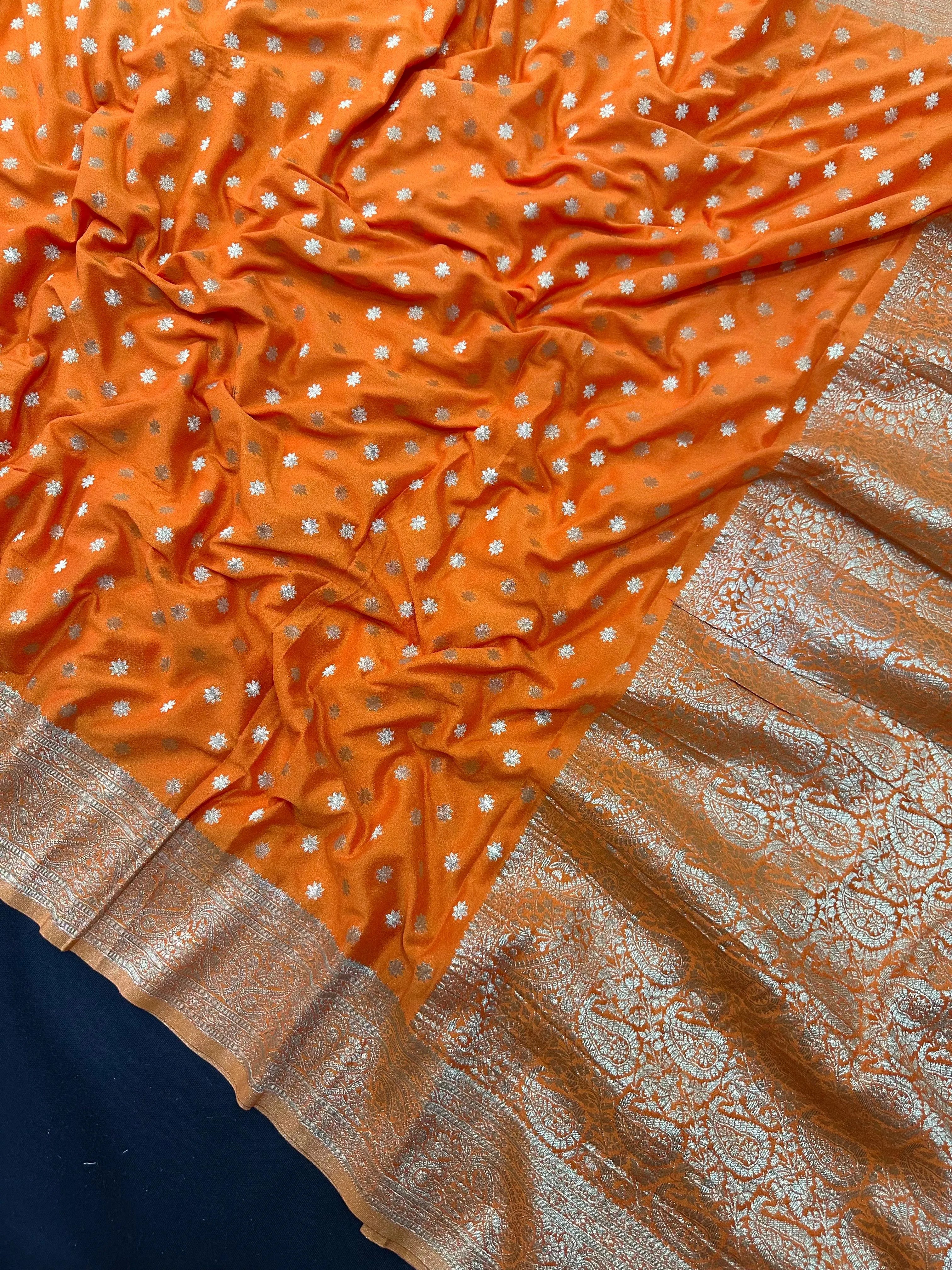 Banarasi Semi Khaddi Chiffon Saree