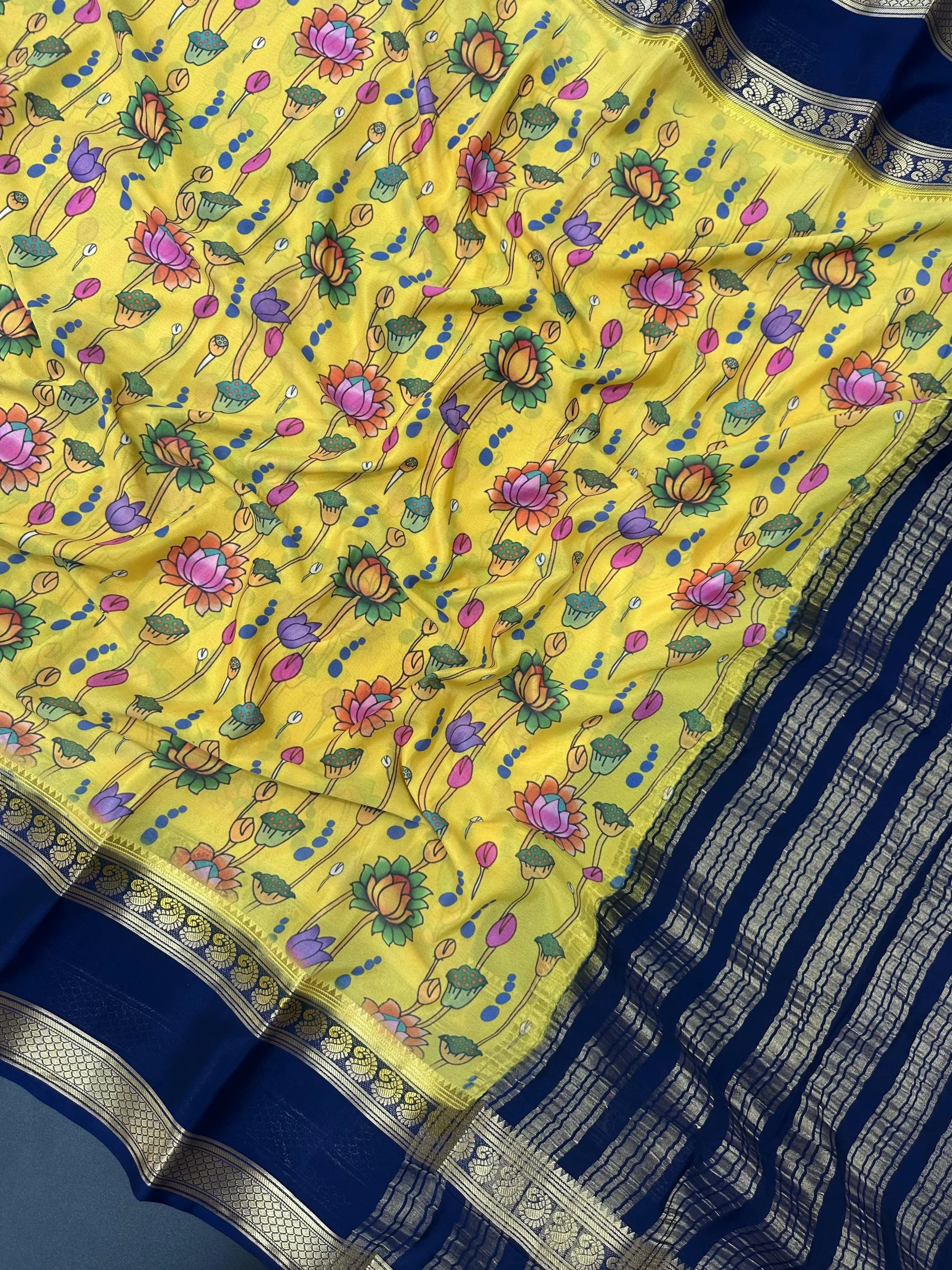 Suman 13 Semi Mysore Silk Sarees