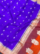 Banarasi Pure Khaddi Chiffon Saree