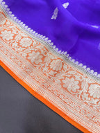 Banarasi Pure Khaddi Chiffon Saree 