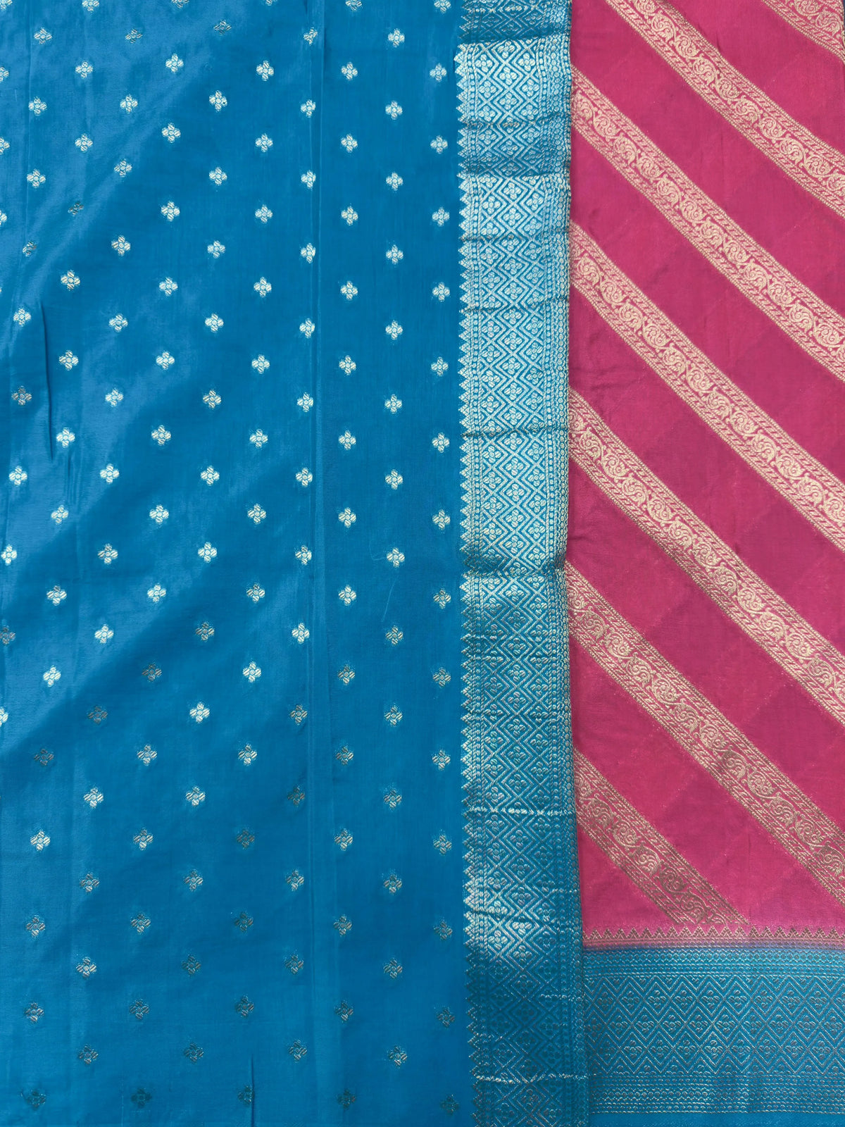 Semi Crepe Silk Saree- Ridham Silk