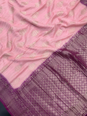 A Banarasi Cont SP With Rich Zari Weave Work