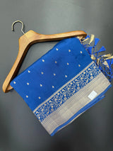 Pachmina Border-Semi Silk Saree